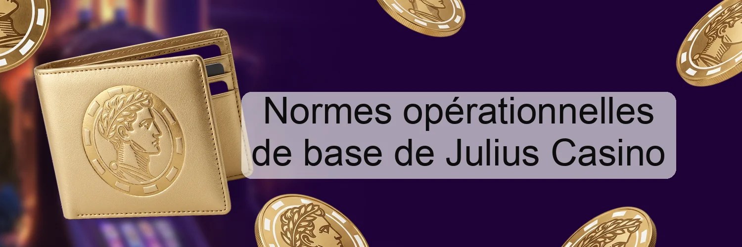 Normes opérationnelles de base de Julius Casino Normes opérationnelles de base de Julius Casino